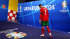 Tristeza del jugador portugués, Cristiano Ronaldo, tras la eliminación de su selección de la EURO 2024.