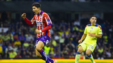 during the Semifinals second leg match between Club Aguilas del America and Atletico de San Luis as part of Torneo Apertura 2023 Liga BBVA MX, at Azteca Stadium, December 09, 2023, in Mexico City. Mexico.