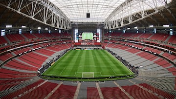 Imagen del State Farm Stadium, en Glendale, Arizona. Uno de los hogares usuales de la Selección Mexicana de Fútbol en Estados Unidos.