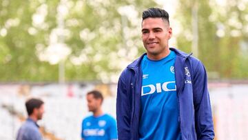 Radamel Falcao Garc¨ªa, delantero colombiano de Rayo Vallecano