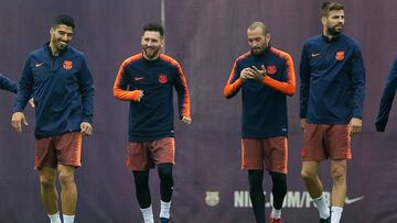 Messi realiz&oacute; trabajo espec&iacute;fico junto a sus compa&ntilde;eros.