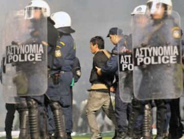 Suspendido el Panathinaikos-Olympiacos antes de empezar