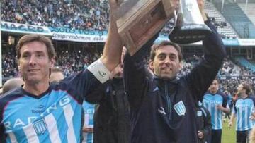 El DT de Argentina Sub 20 junto a Diego Milito