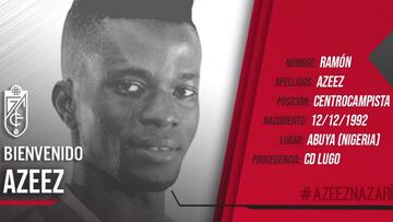 Oficial: Azeez llega in extremis al Granada desde el Lugo