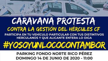 Hércules: varias peñas organizan una caravana contra la gestión