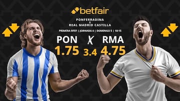 SD Ponferradina vs. Real Madrid Castilla: horario, dónde ver, pronósticos y clasificación