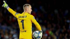 El guardameta alem&aacute;n del Barcelona, Marc-Andr&eacute; ter Stegen, durante un partido.