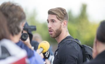 Sergio Ramos attends the press in Las Rozas