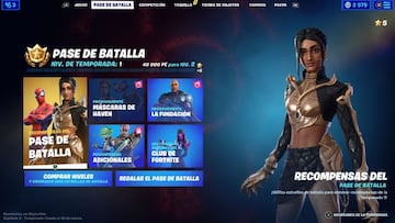 Podemos entrar en el Pase de Batalla desde la pesta&ntilde;a de su nombre en el men&uacute; de Fortnite Battle Royale