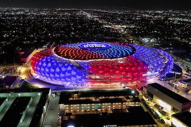 Vista aérea del Intuit Dome, lugar donde se celebró el All Star Game.