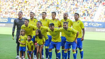 Alineación del Cádiz contra la Real Sociedad.