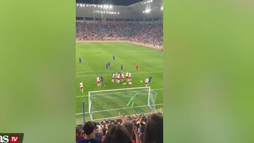 El jugador del Real Madrid a sus 39 años aún sigue sorprendiendo a todo. Está vez marcó un gol de tiro libre dándole la victoria a su selección.