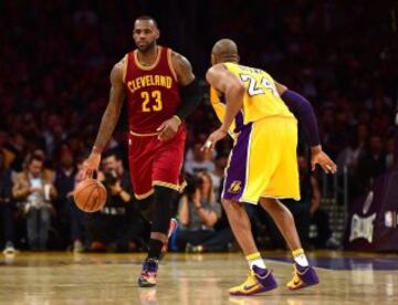 LeBron James y Kobe Bryant.