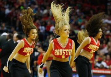 Las bailarinas de los Houston Rockets.