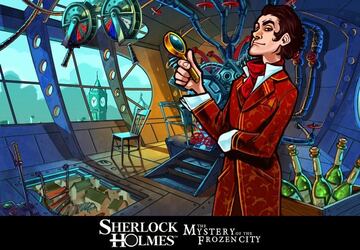 Captura de pantalla - Sherlock Holmes and the Mystery of the Frozen City (3DS)