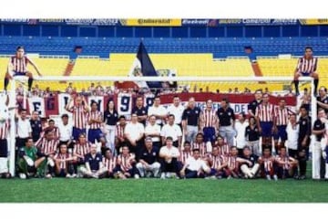 En el torneo de Clausura 2005 la fotografía oficial fue en una de las porterías del estadio Jalisco