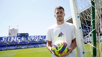 Rubén Yáñez en su etapa con el Málaga,