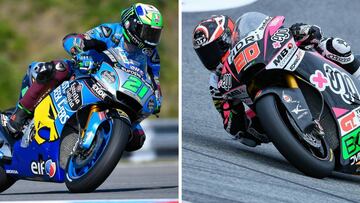 Franco Morbidelli y Fabio Quartararo.