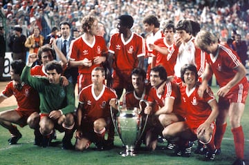 El Nottingham Forest celebra la Copa de Europa 1979/80.