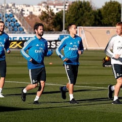 El Madrid obvia a Bale en su información del entrenamiento