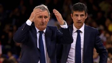 El técnico serbio del FC Barcelona Lassa Svetislav Pesic.
