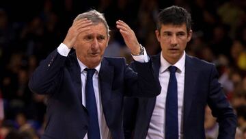 El t&eacute;cnico serbio del FC Barcelona Lassa Svetislav Pesic.