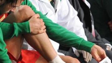 Cristiano, pendiente de su tobillo tras retirarse lesionado en el partido ante Hungría.