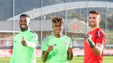 Iñaki Williams, Nico Williams y Unai Simón, los mundialistas del Athletic