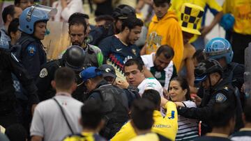 La violencia tras el empate entre América y Santos