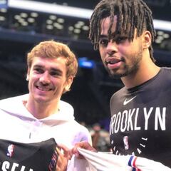 Viaje exprés de Griezmann a USA para ver el Nets-Hawks