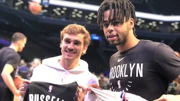 Griezmann, con D&#039;Angelo Russell.