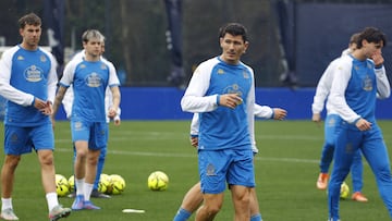 Yeremay y Gragera no se entrenaron con el Deportivo y son duda para Córdoba.