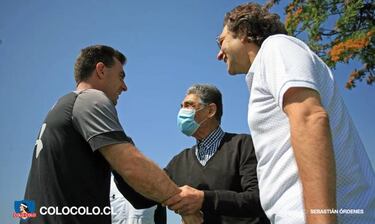 Jorge Toro, la especial visita de Colo Colo en la última práctica