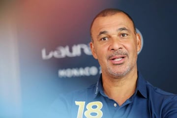 Gullit is interviewed prior to the Laureus World Sports Awards in Monaco.