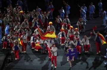 La delegación española en la inauguración de los Juegos Paralímpicos de Río 2016