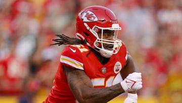 KANSAS CITY, MO - AUGUST 25: Mike Danna #51 of the Kansas City Chiefs rushed to the quarterback during the first quarter of a preseason game against the Green Bay Packers at Arrowhead Stadium on August 25, 2022 in Kansas City, Missouri. David Eulitt/Getty Images/AFP
== FOR NEWSPAPERS, INTERNET, TELCOS & TELEVISION USE ONLY ==