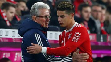 James Rodr&iacute;guez y Jupp Heynckes