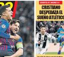 El Lyon y Cristiano en las portadas de Barcelona