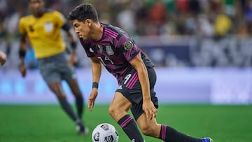 &Eacute;rick Guti&eacute;rrez durante un partido con la Selecci&oacute;n Mexicana 