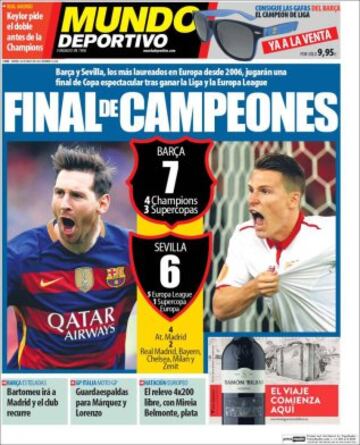 Portadas de la prensa mundial