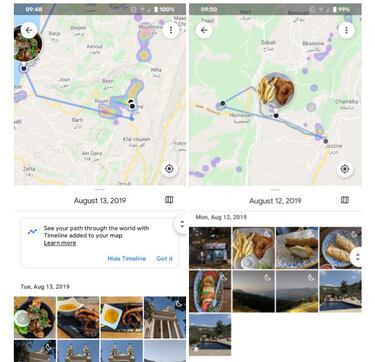 Google Fotos te recuerda los sitios por los que has pasado con Maps
