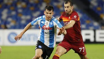 Chucky Lozano, presente en goleada del Napoli a la Roma