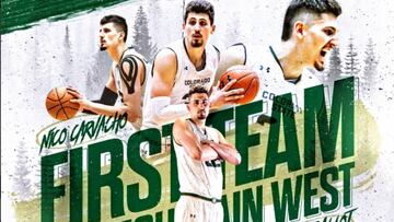 Nico Carvacho fue escogido en el quinteto ideal de la NCAA
