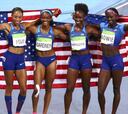 Estados Unidos evita de rebote el triplete de Elaine Thompson