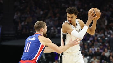 Domantas Sabonis y Victor Wembanyama -