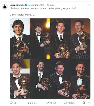 Los mejores memes del Balón de Oro 2023