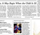 Las "intrigas" del Barça, portada del papel del New York Times