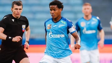 Wilmar Barrios en un partido de Zenit.