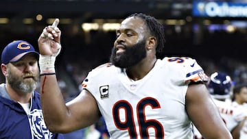 Akiem Hicks ha jugado para los New Orleans Saints, New England Patriots, Chicago Bears y ahora hará para los Tampa Bay Buccaneers.