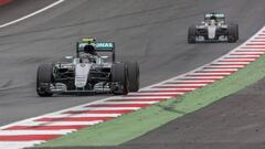 Rosberg por delante de Hamilton en Austria.